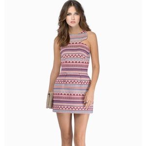 Tobi High Techniques Dress In Pink